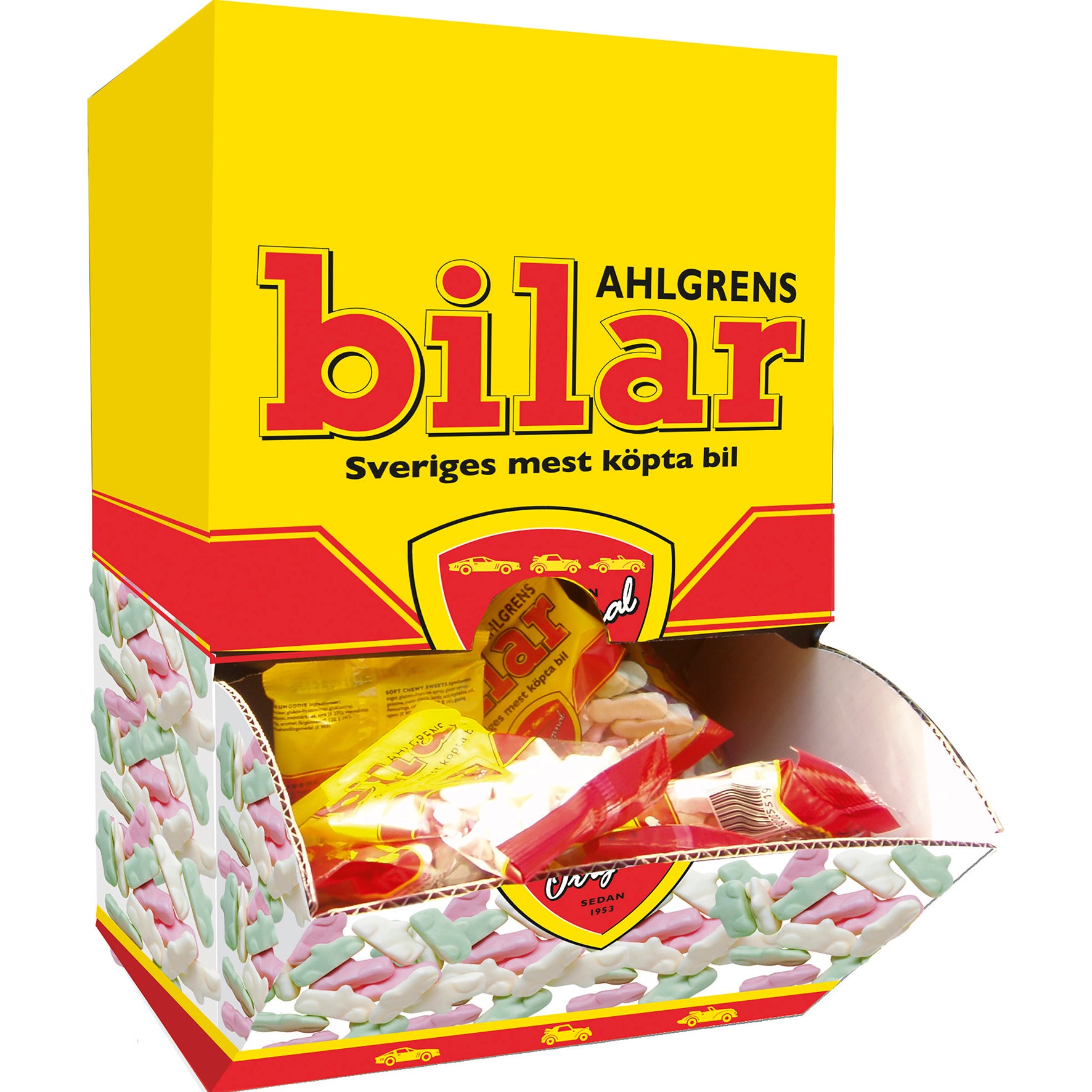 Godislåda Ahlgrens Bilar 100 påsar à 30 g