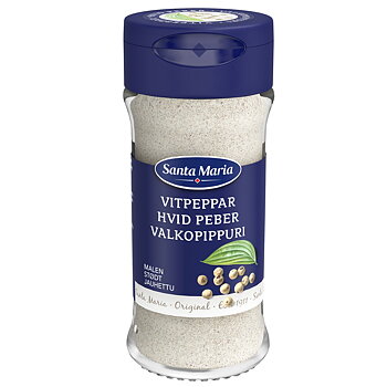 Vitpeppar malen 35 g Santa Maria