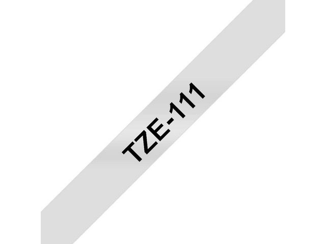 Tape BROTHER TZE111 6mm svart på klar