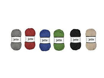 Ullgarn Jette 50g grå