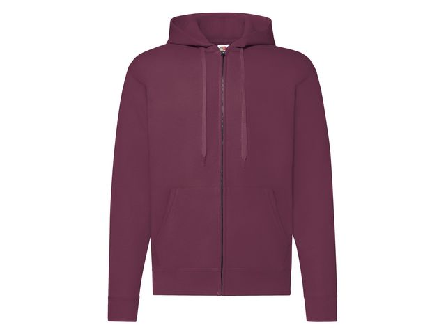 Zip Hoodie FRUIT vinröd M