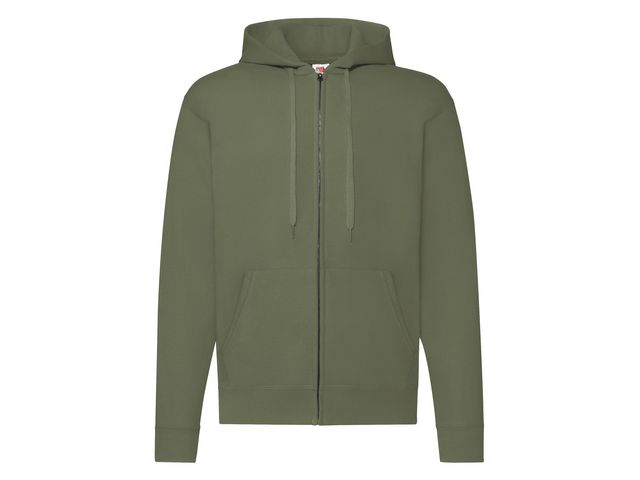 Zip Hoodie FRUIT olivgrön L