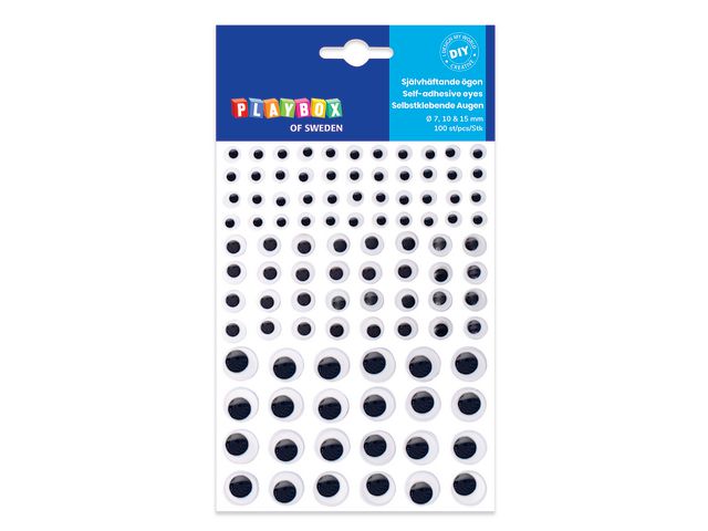 Plast&ouml;gon PET svart/vit 100/fp