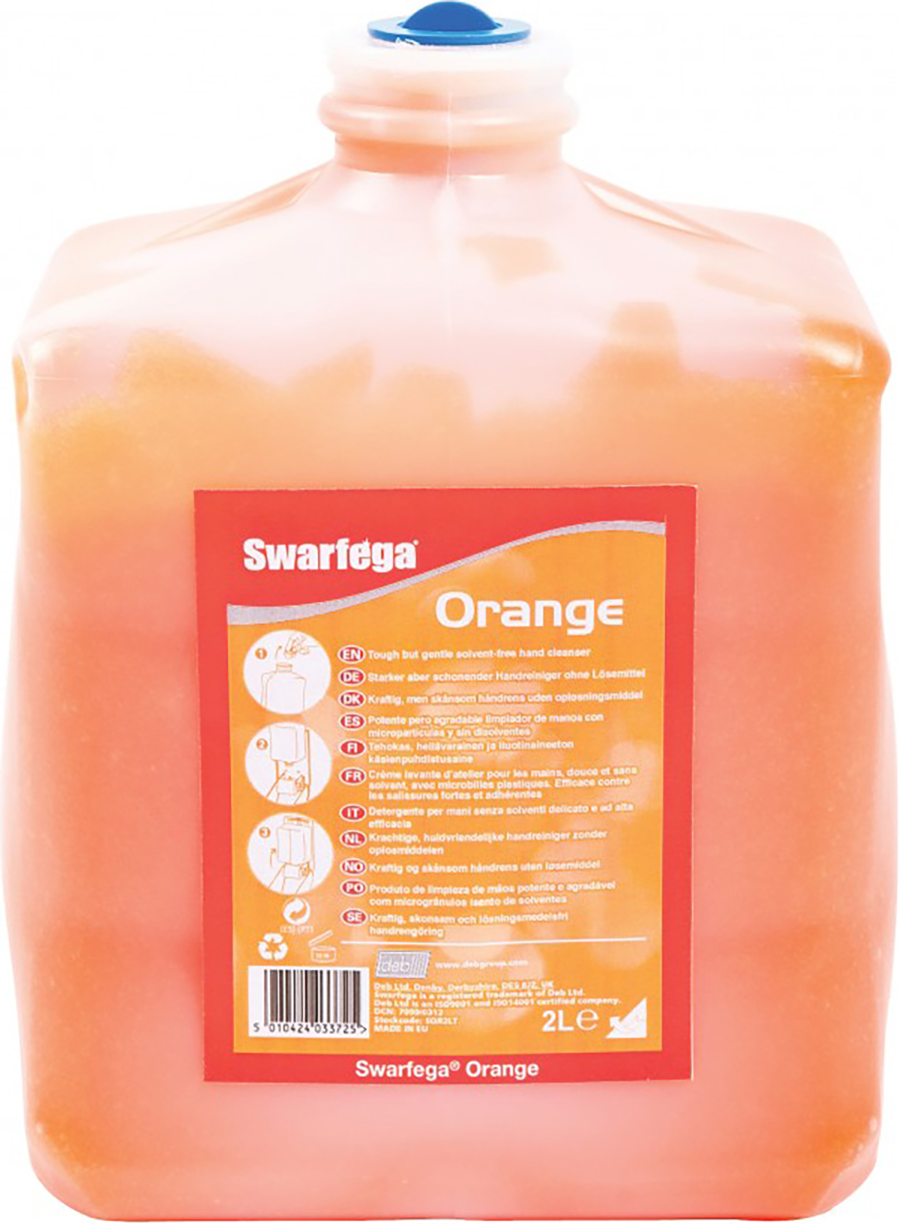 Handreng. Swarfega Orange 2L