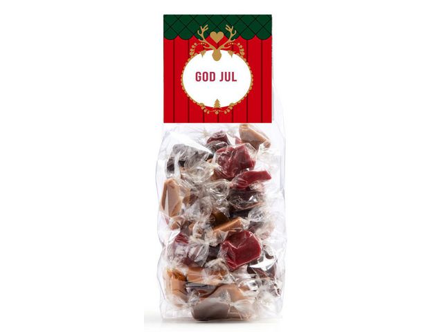 Godis Cellofanpåse Mixad Julkola 250g