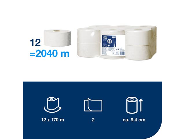 Toalettp. Tork Adv T2 12/kt