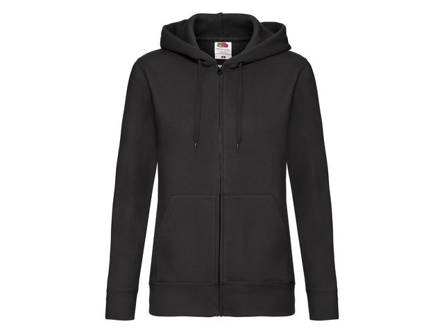 Zip Hoodie FRUIT dam svart L