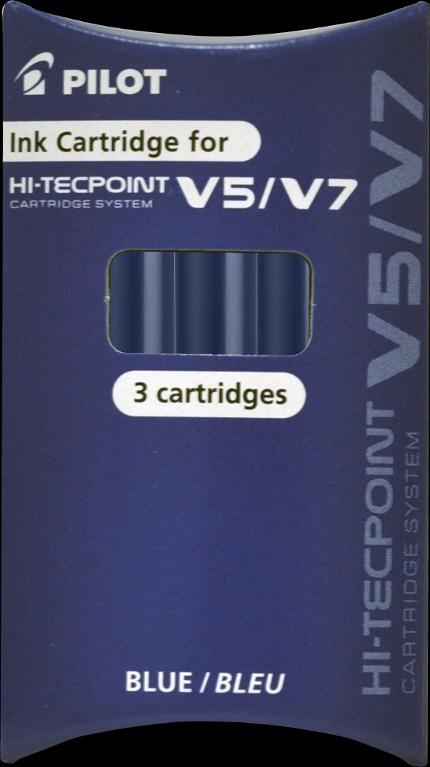 Refill PILOT Hi-Tecpoint V5/V7 blå 3/fp