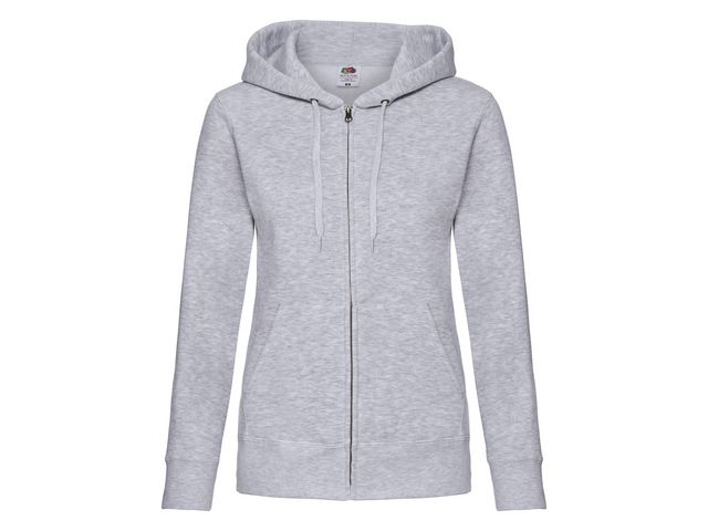 Zip Hoodie FRUIT dam gråmelange M