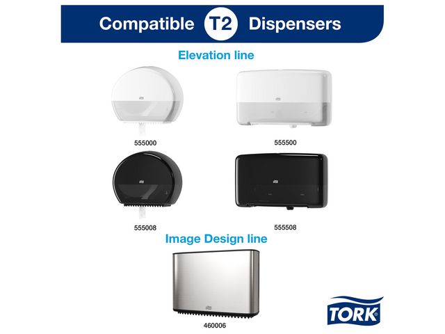 Toalettpapper Jumbo Universal Tork T2 12 st/bal