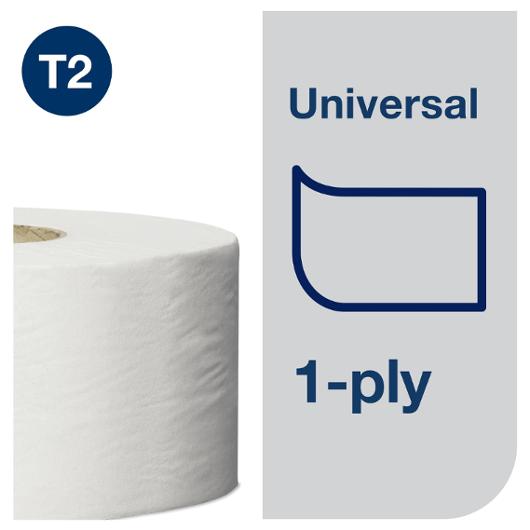 Toalettpapper Jumbo Universal Tork T2 12 st/bal