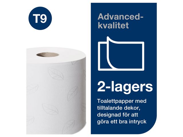 Toalettpapper SmartOne Mini Advanced Tork T9 Vit