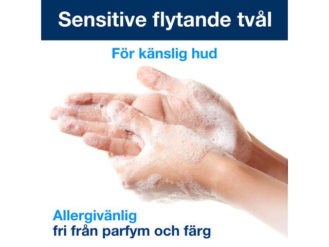 Flytande tvål Sensitive Tork S4 1 liter