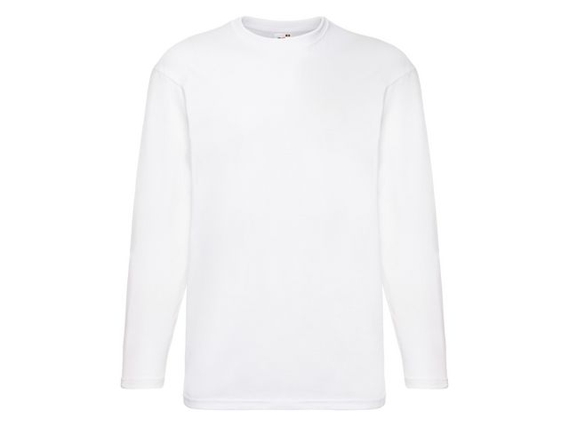 T-shirt Långärmad FRUIT vit 4XL
