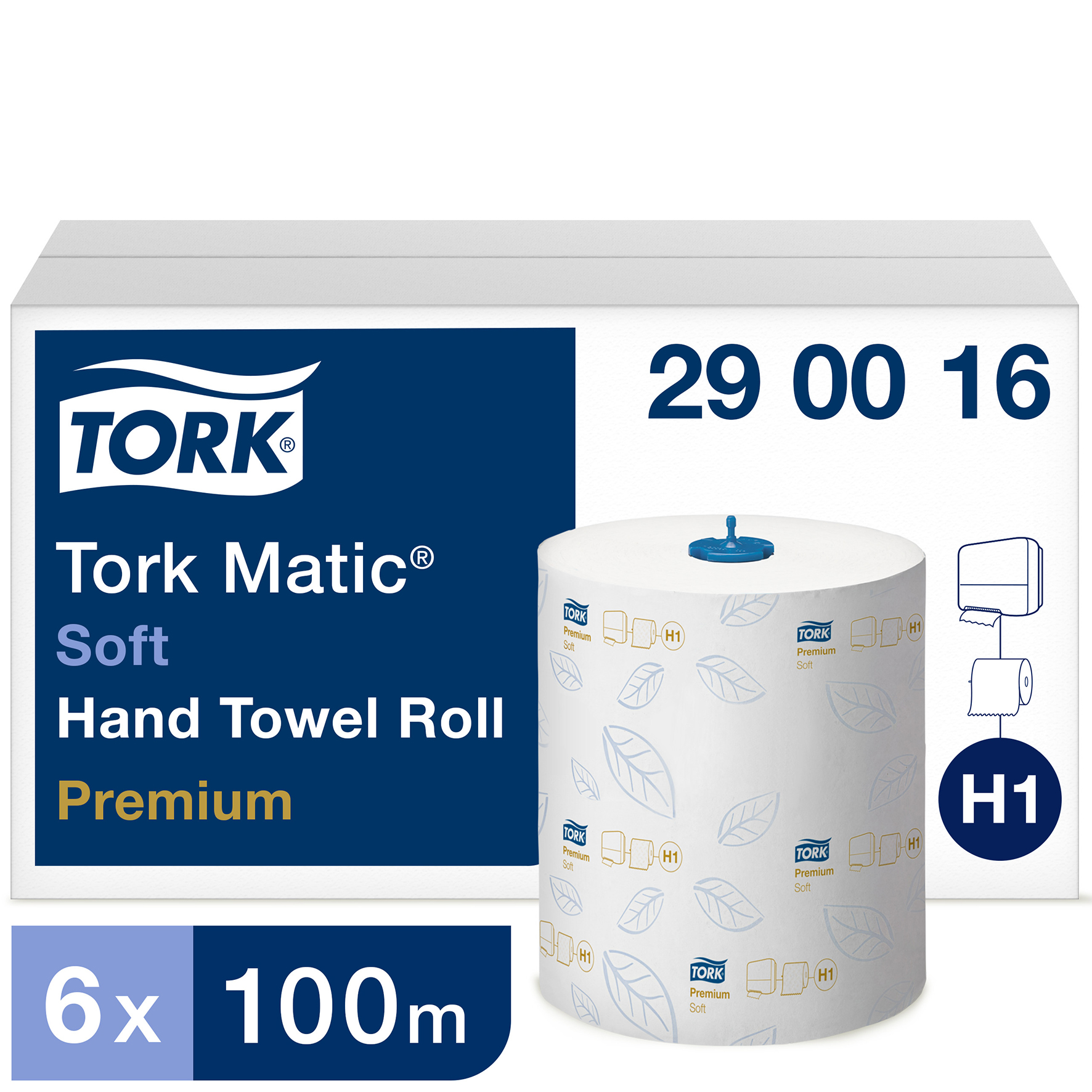 Torkrulle H1 Premium 6/kt Vit