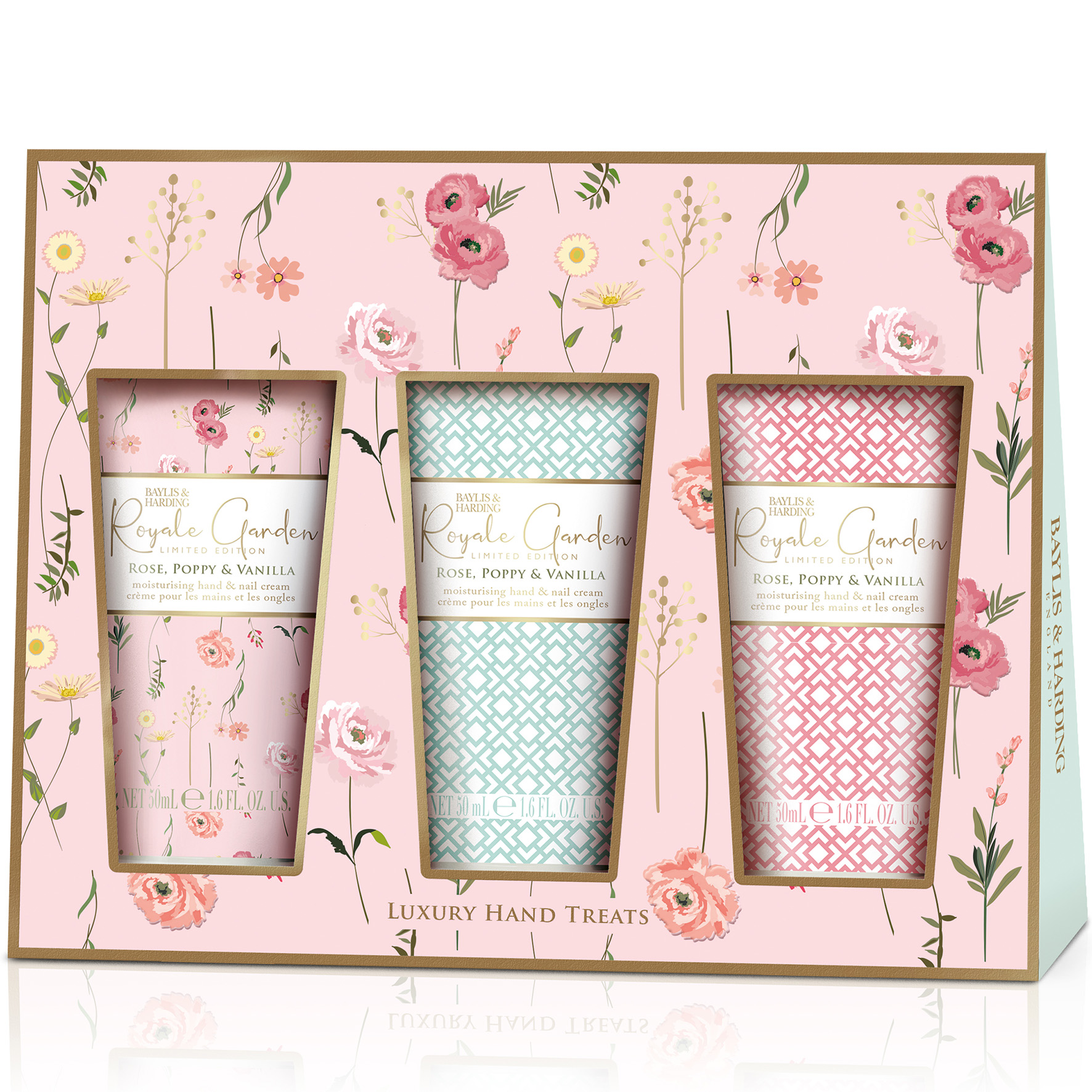 Handkräm set Rose Poppy 3x50ml
