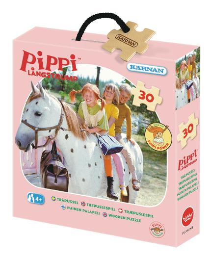 Träpussel Pippi KÄRNAN 30 bitar