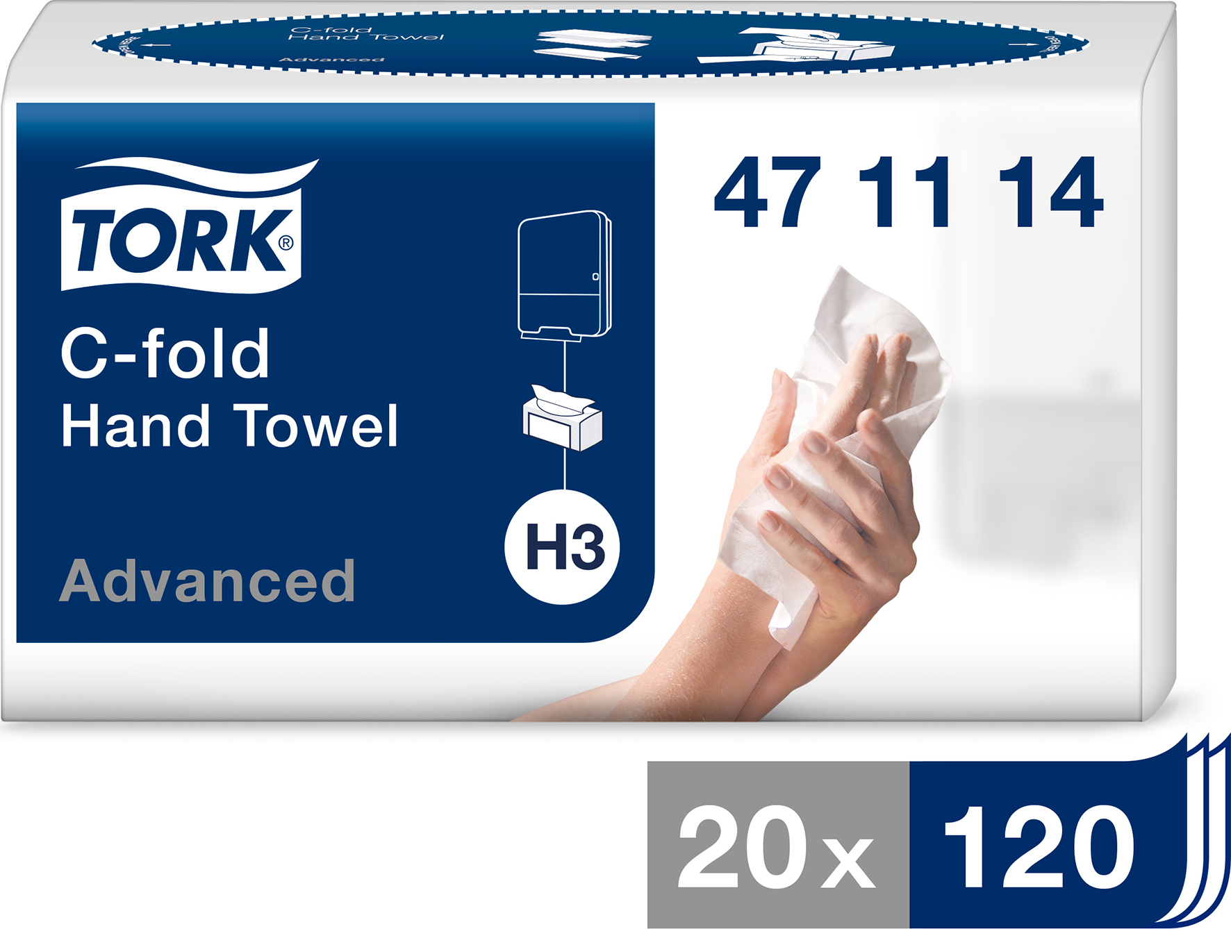 Handduk H3 C-fold Adv 2400/fp