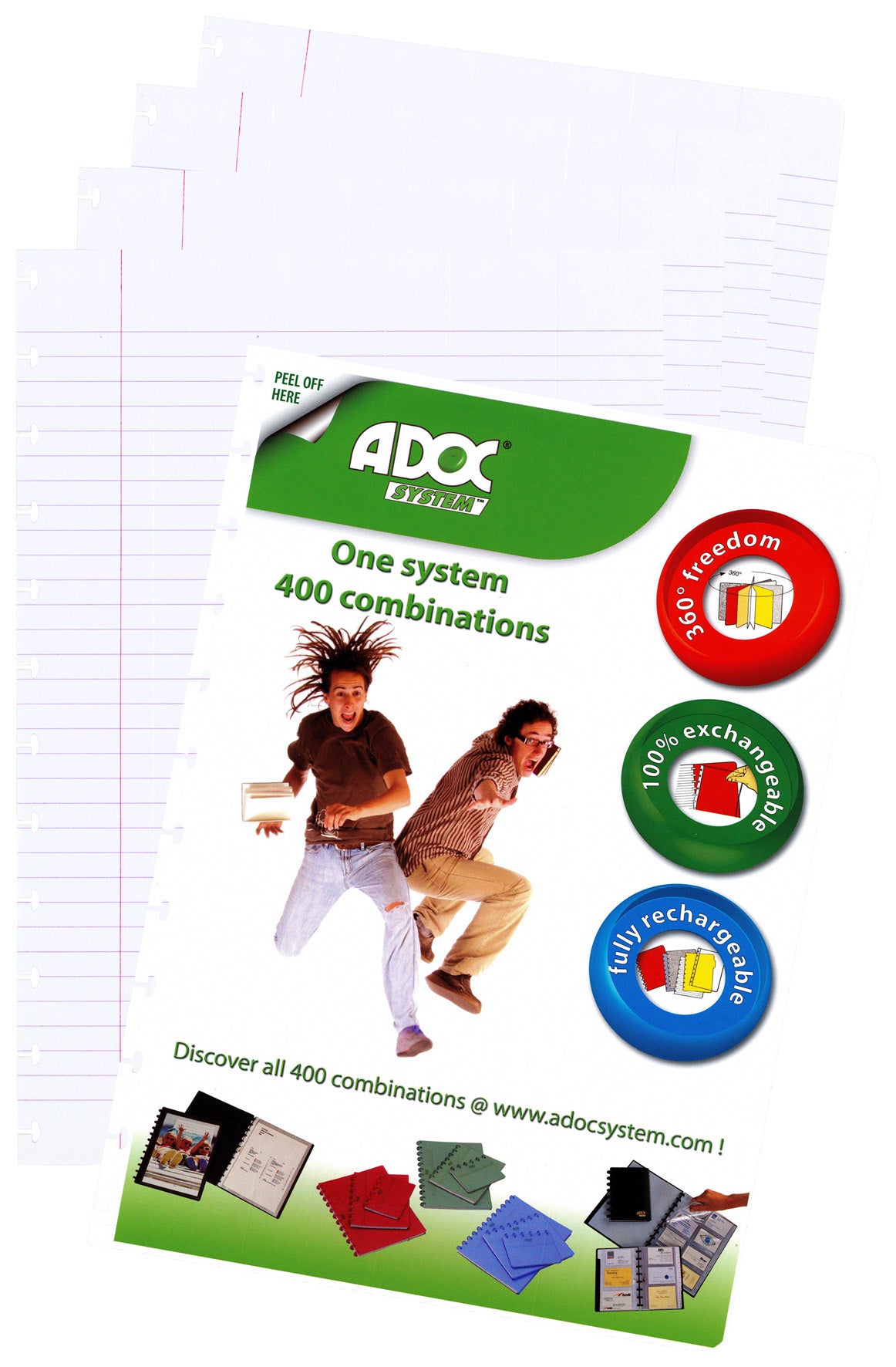 Refill ADOC A6 linjerat
