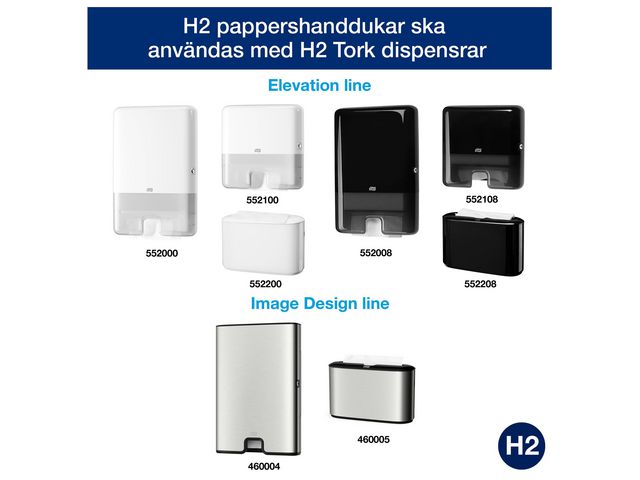 Handduk Tork Xpress® Multifold H2 3800/bal