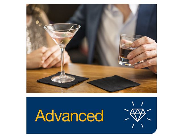 Servett TORK Cocktail 2-lag svart 200/fp