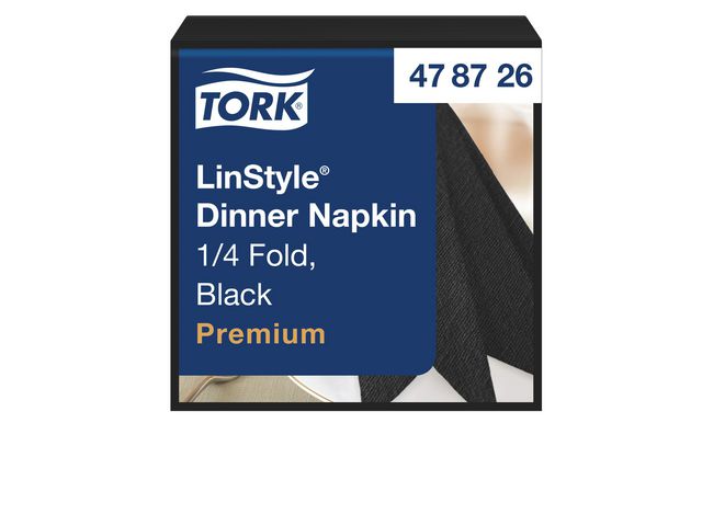 Servett TORK LinStyle svart39x39cm 50/fp