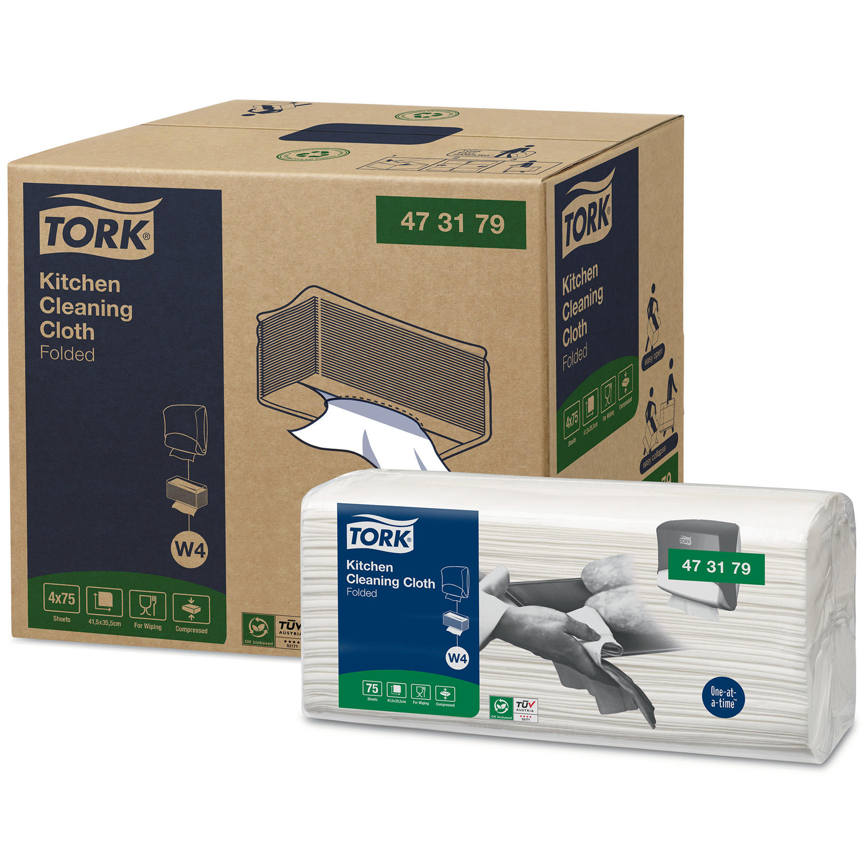 Rengöringsduk Kök W4, 75x4st/trp