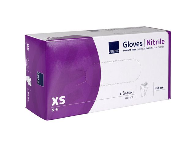 Nitrilhandske puderfri vit 150/fp