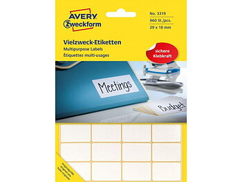 Etikett AVERY handskriv 29x18mm 960/fp