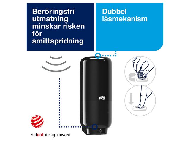 Dispenser Tork S4 sensor svart