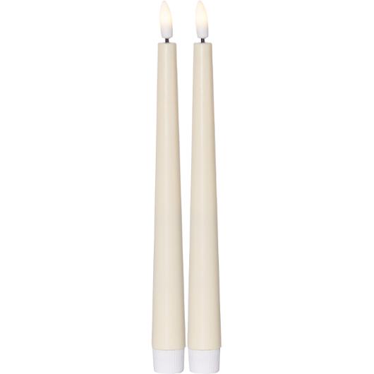 Antikljus STAR T LED Candy 26cm gul 2/fp