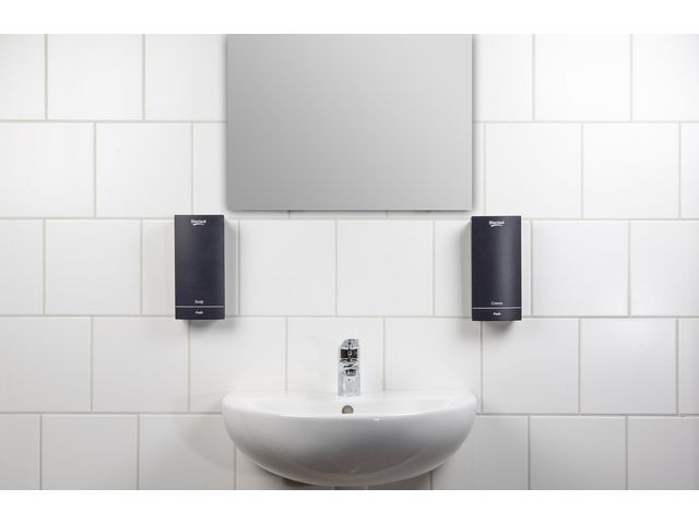 Dispenser Sterisol Ecoline Slim tvål 375 ml svart