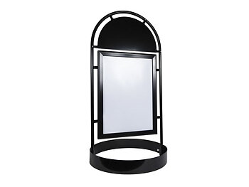 Gatuställ Gotic 70x100 rundfot svart