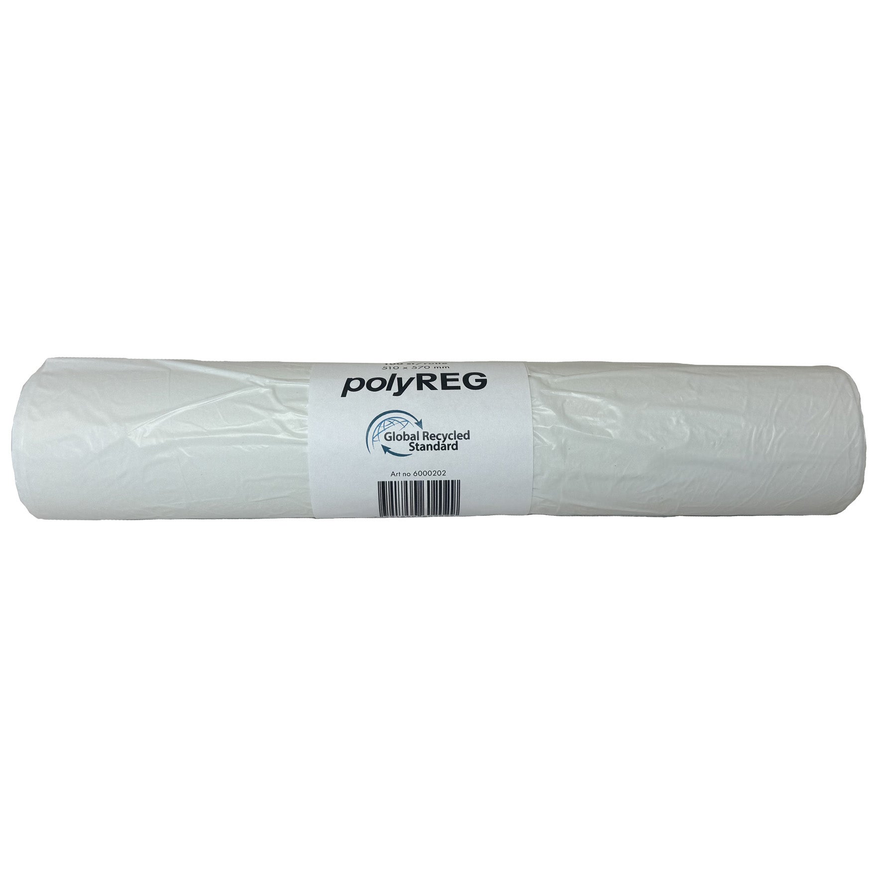 Papperskorgspåse PolyREG GRS 30 liter 510x570 mm vit 10x100 st