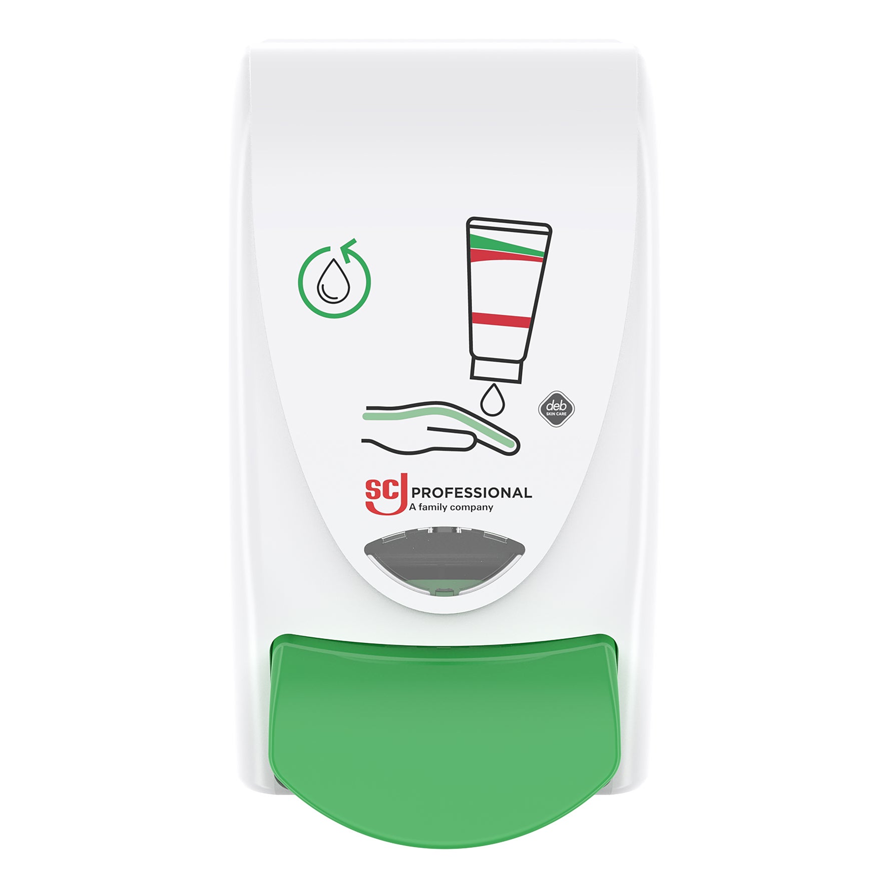 Dispenser arbetskräm 1 liter vit