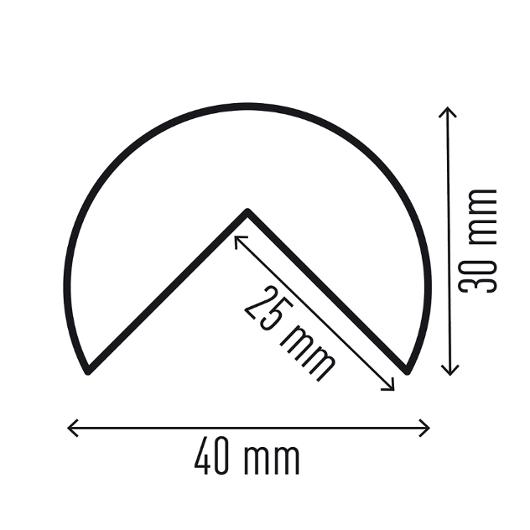 Hörnskydd DURABLE C25R magnetisk