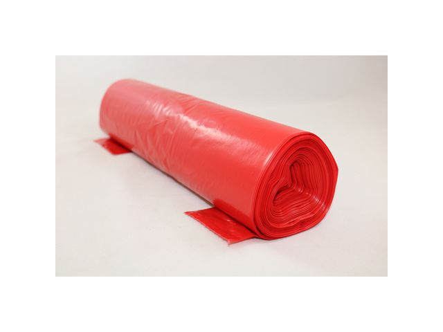 Plastsäck opt R70% 70L 45my röd 25/rl