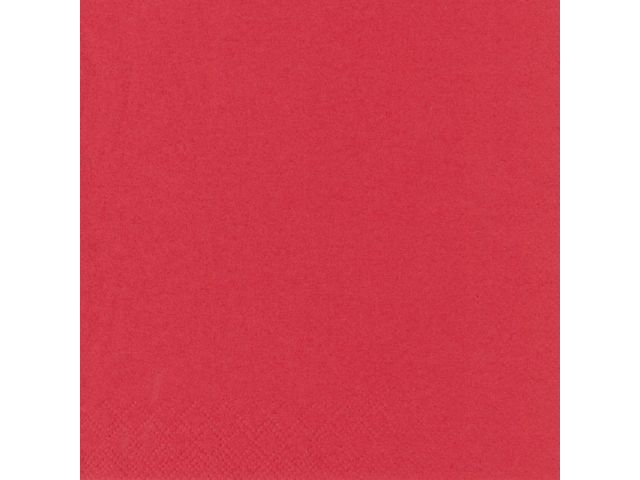 Servett 3-lags 33x33cm röd 250/fp