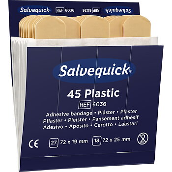 Plåsterrefill 6036 Plast 6x45p