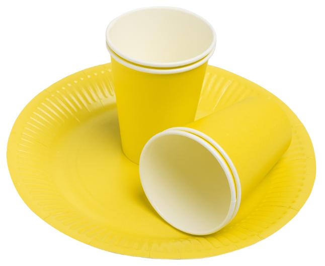 Pappersbägare PRONAPPE 20cl gul 15/fp
