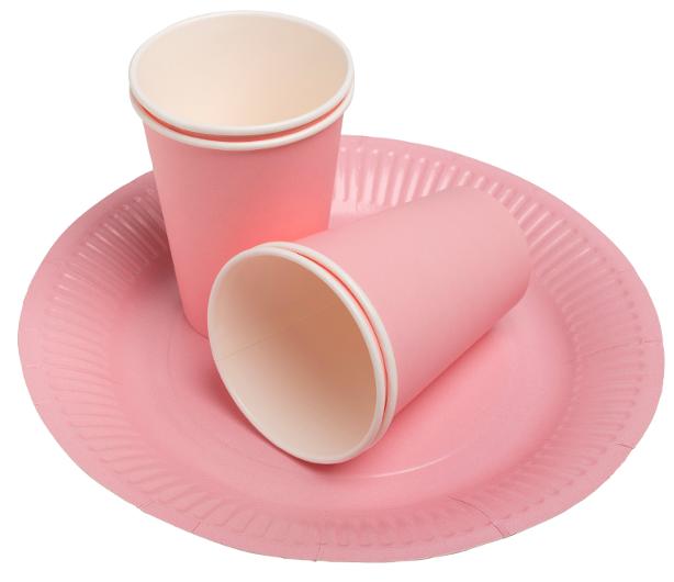 Tallrik PRONAPPE papper 23cm rosa 20/fp