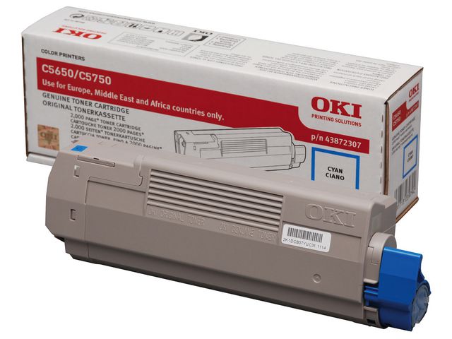 Toner OKI C5650 2k cyan