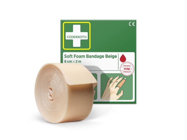 Soft Foam Bandage 6cmx2m Beige