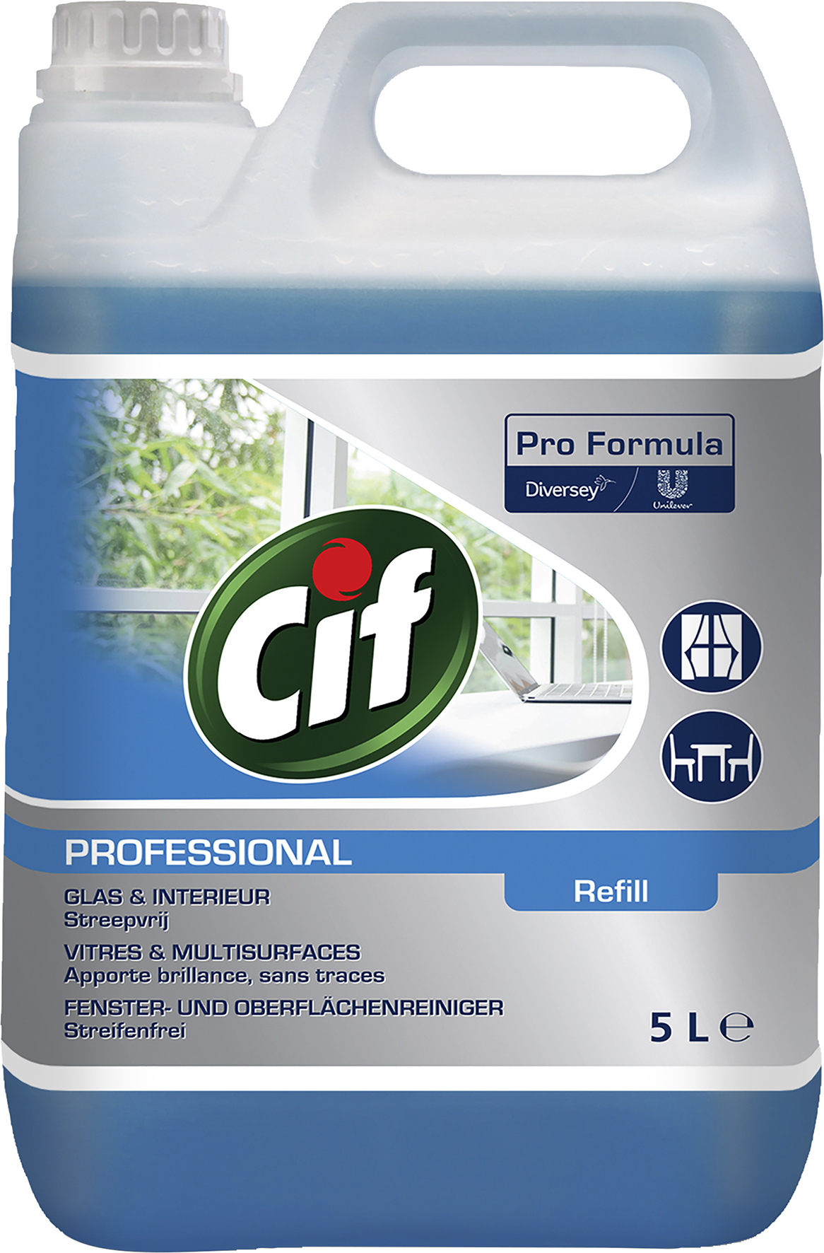 Glasputsmedel Cif Professional Glas & Universal 5 liter