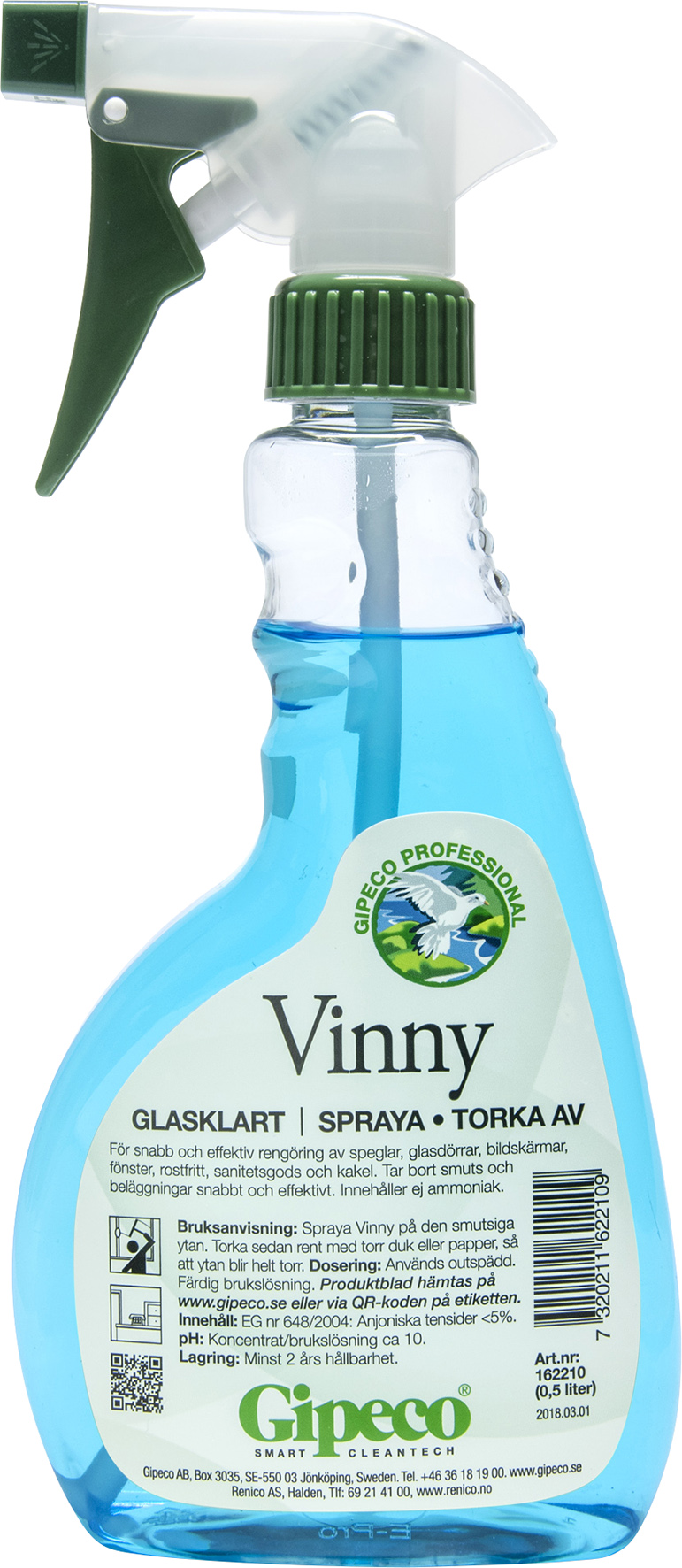 Glasputs Vinny 0,5 lit spray