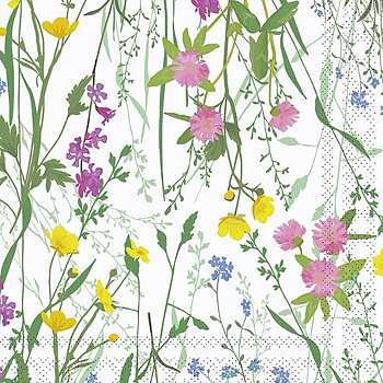 Servett Flora 2-lags 33x33cm 20/fp