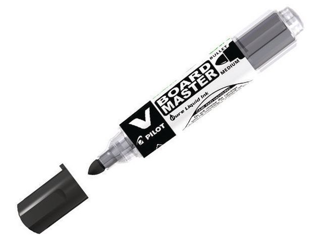Whiteboardpenna PILOT V Board Rund Svart