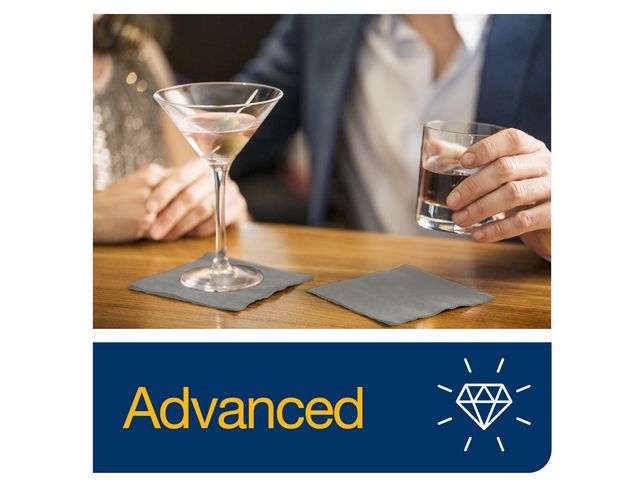Servett TORK Cocktail 2-lags grå 200/fp