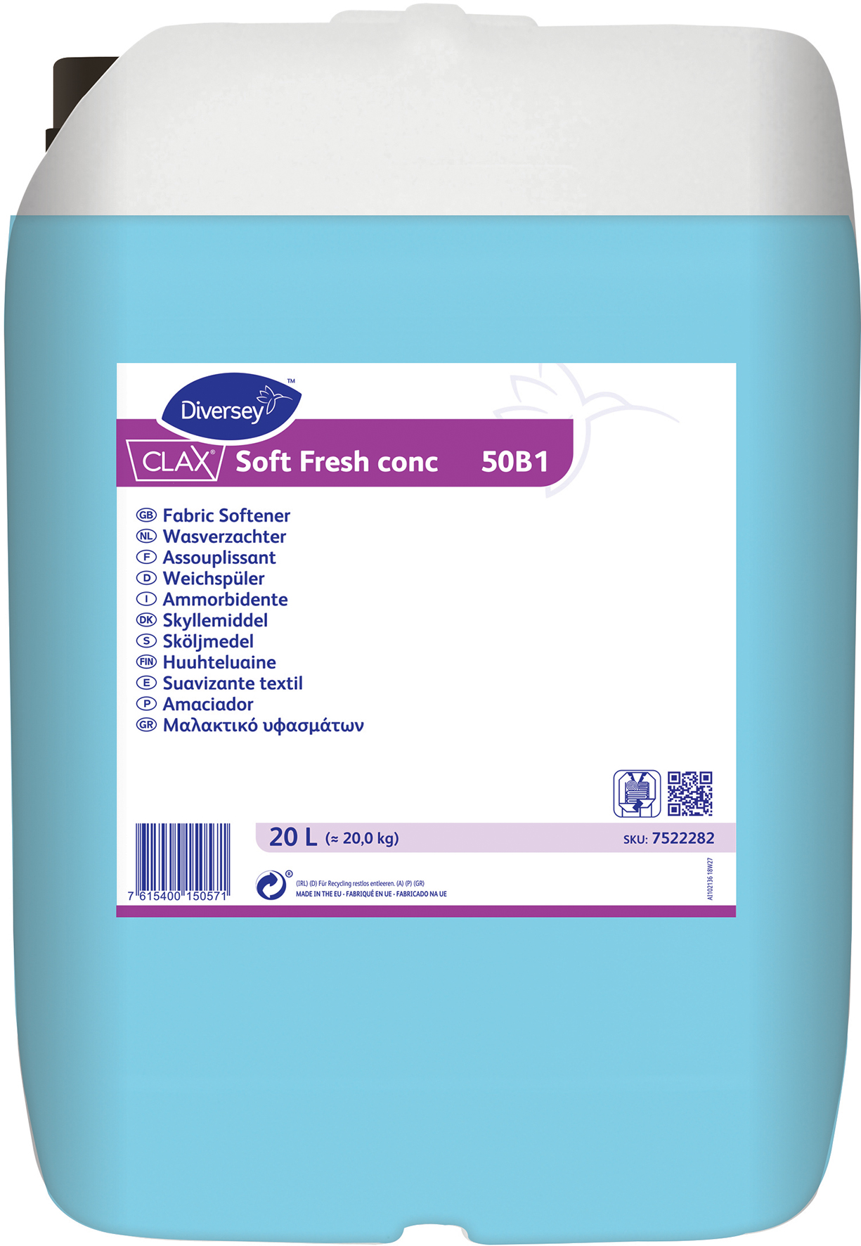 Sköljmedel Clax Soft Fresh concentrat 20 liter