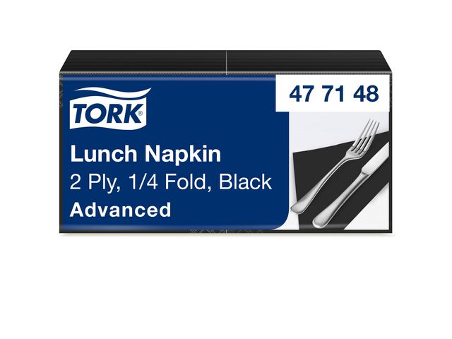 Servett TORK Lunch 2-lags svart 200/fp